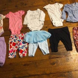 Large bundle for baby girl newborn(10 pieces)